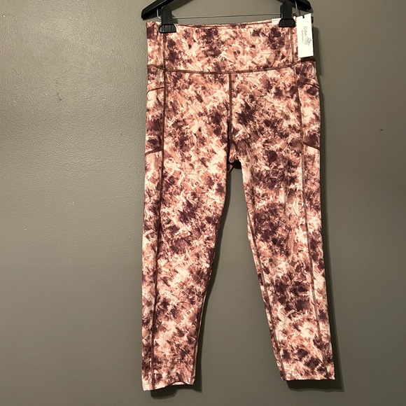 NWT Calvin Klein Sz XL Marble Compression High Waist 7/8 Tights Leggings! - Picture 1 of 13